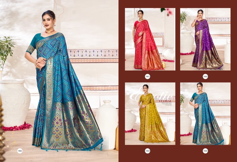 Bandhani Silk 2 By Bunawat Silk With Bandhani Zari Weaving Work Saree